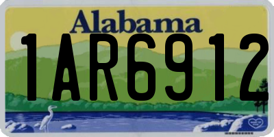 AL license plate 1AR6912