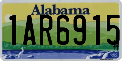 AL license plate 1AR6915
