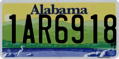 AL license plate 1AR6918