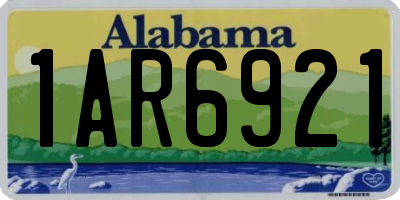AL license plate 1AR6921