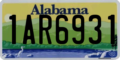 AL license plate 1AR6931