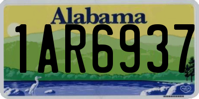 AL license plate 1AR6937
