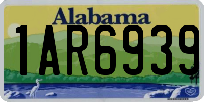 AL license plate 1AR6939