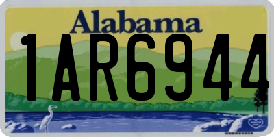 AL license plate 1AR6944