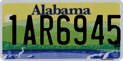 AL license plate 1AR6945