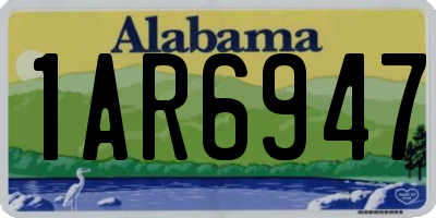 AL license plate 1AR6947