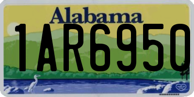 AL license plate 1AR6950