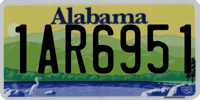AL license plate 1AR6951