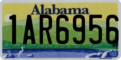 AL license plate 1AR6956