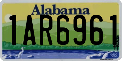 AL license plate 1AR6961