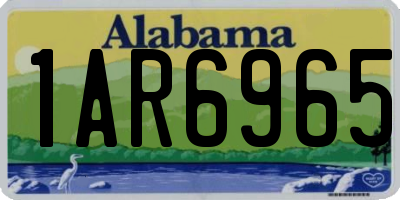 AL license plate 1AR6965
