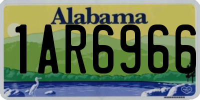 AL license plate 1AR6966