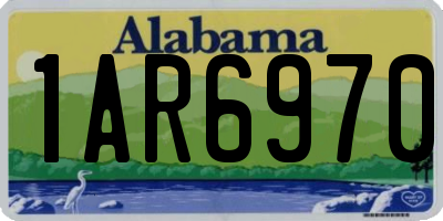 AL license plate 1AR6970