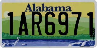AL license plate 1AR6971