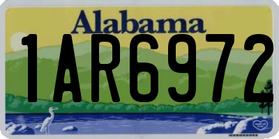 AL license plate 1AR6972