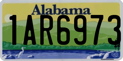AL license plate 1AR6973