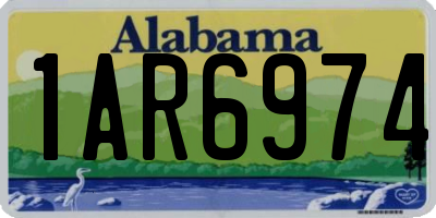AL license plate 1AR6974