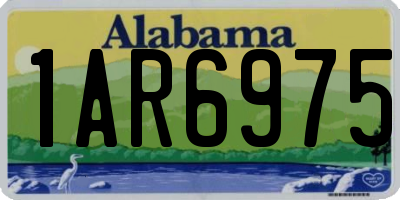 AL license plate 1AR6975