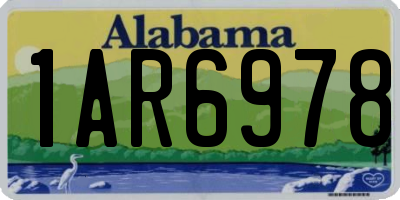 AL license plate 1AR6978