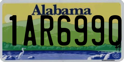 AL license plate 1AR6990