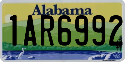 AL license plate 1AR6992
