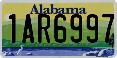 AL license plate 1AR6997