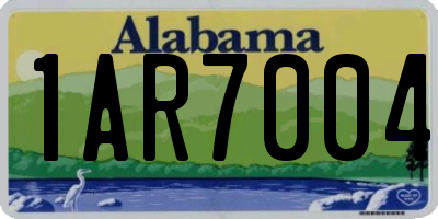 AL license plate 1AR7004
