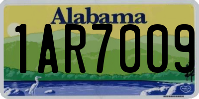 AL license plate 1AR7009