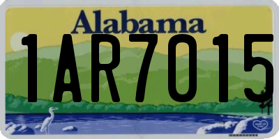 AL license plate 1AR7015