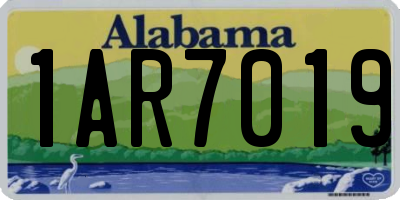 AL license plate 1AR7019