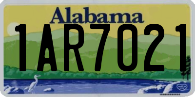 AL license plate 1AR7021