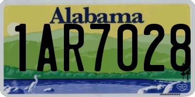 AL license plate 1AR7028