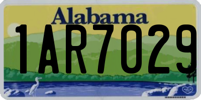 AL license plate 1AR7029