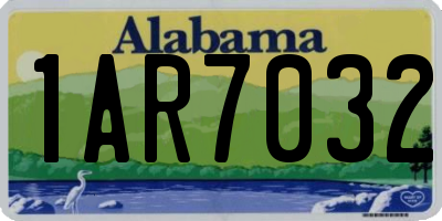 AL license plate 1AR7032