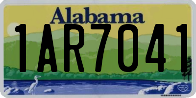 AL license plate 1AR7041