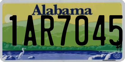 AL license plate 1AR7045