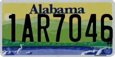 AL license plate 1AR7046