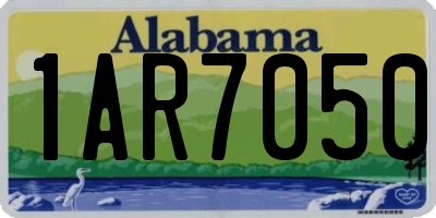 AL license plate 1AR7050