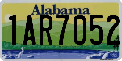 AL license plate 1AR7052