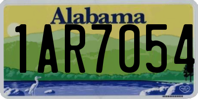 AL license plate 1AR7054