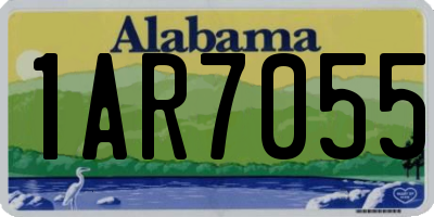 AL license plate 1AR7055