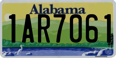 AL license plate 1AR7061