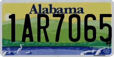AL license plate 1AR7065