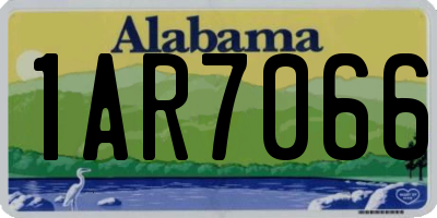 AL license plate 1AR7066