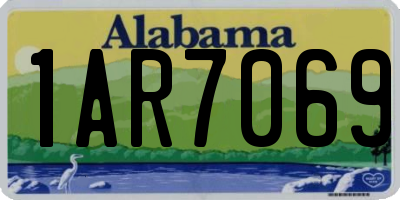 AL license plate 1AR7069