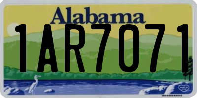 AL license plate 1AR7071