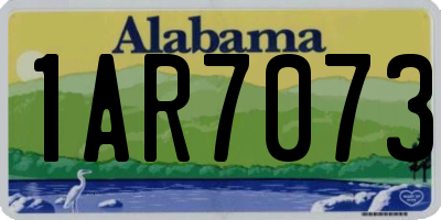 AL license plate 1AR7073