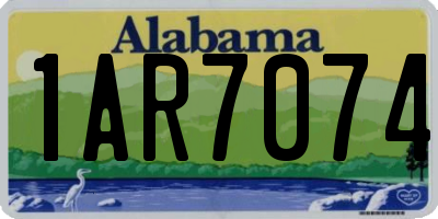 AL license plate 1AR7074