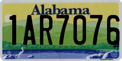 AL license plate 1AR7076