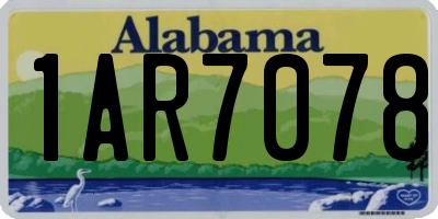 AL license plate 1AR7078